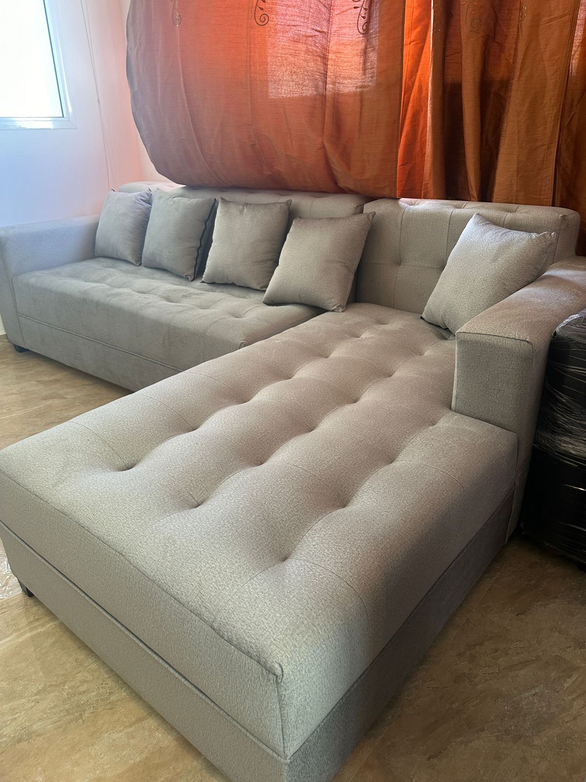 Brand New 5-Seater L-Shaped Corner Sofa - Only OMR 80!