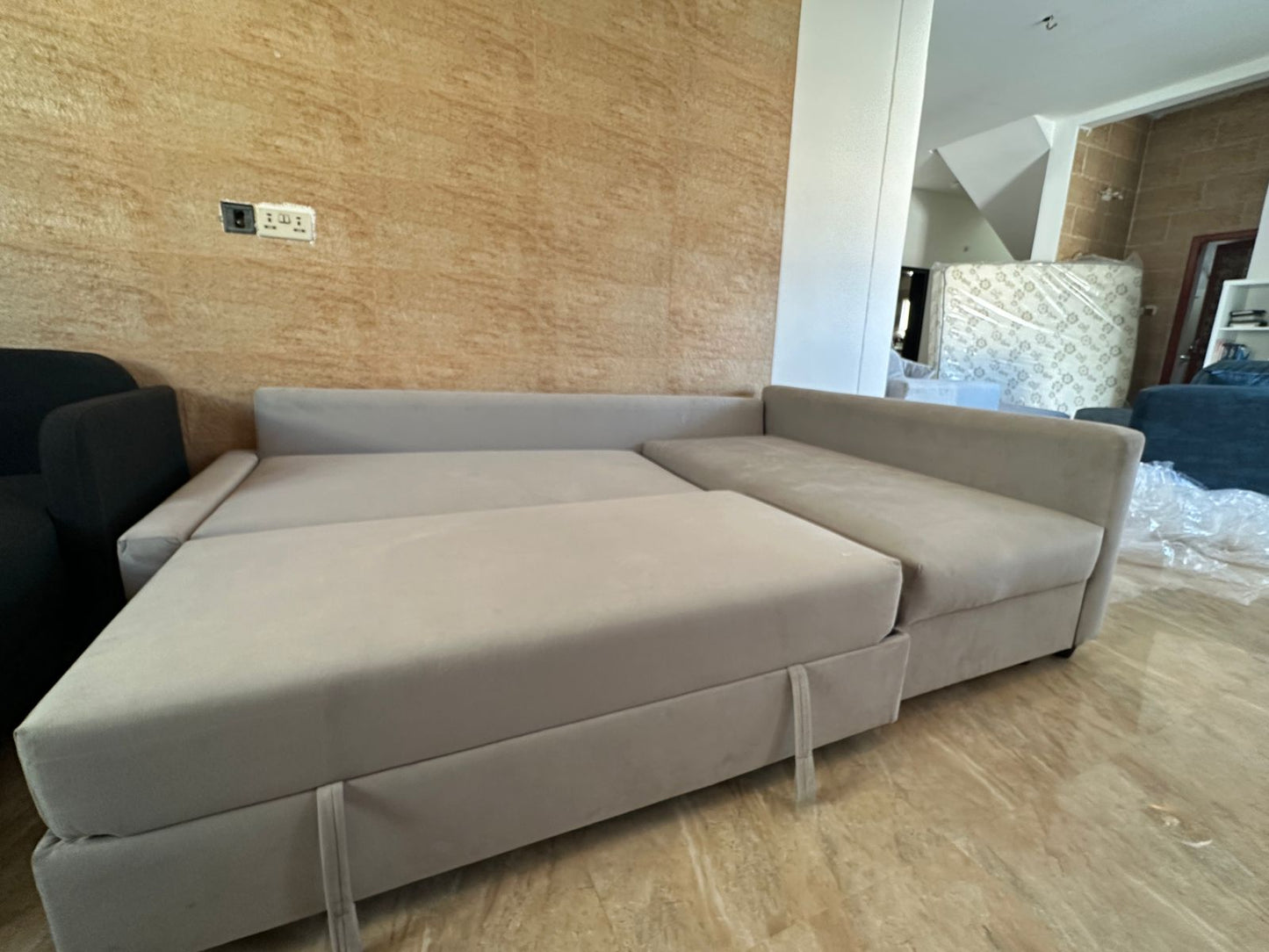 Used 5-Seater Sofa Bed - 220x145 cm! Only OMR 35!