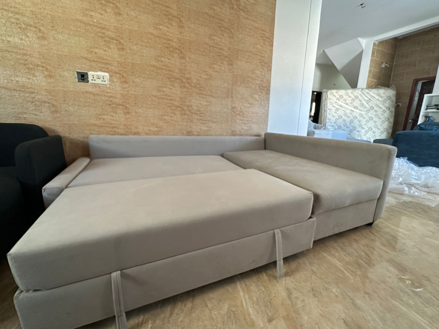 Used 5-Seater Sofa Bed - 220x145 cm! Only OMR 35!