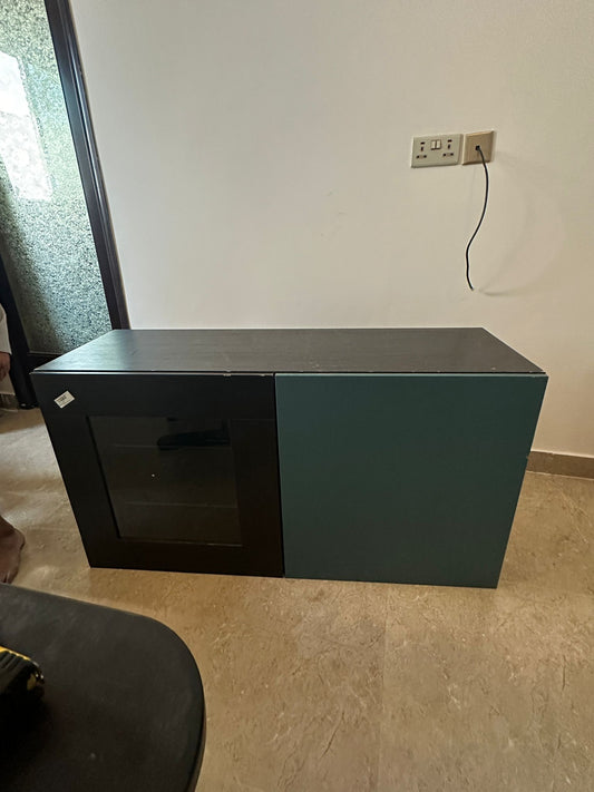 Colorful TV Stand with 2 Doors - Great Condition! Only OMR 25!