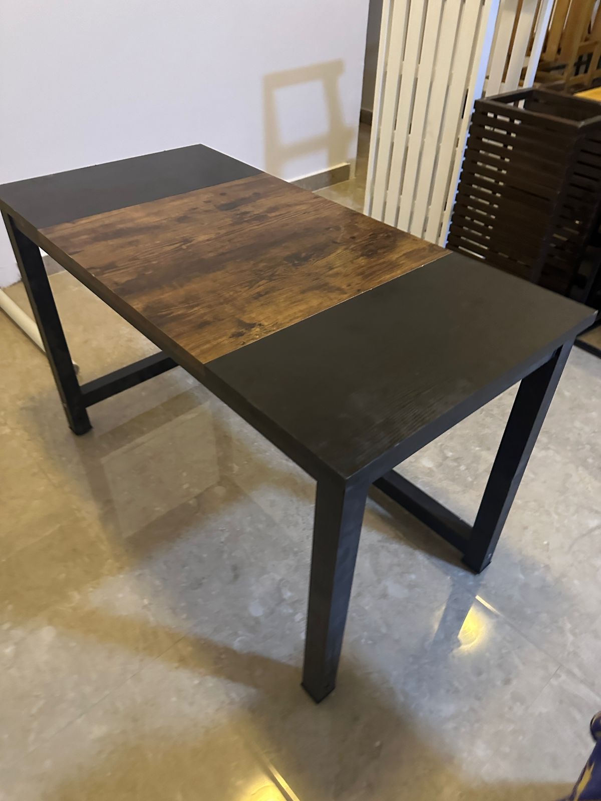 Brown & Black Dining Table - Great Condition! Only OMR 15