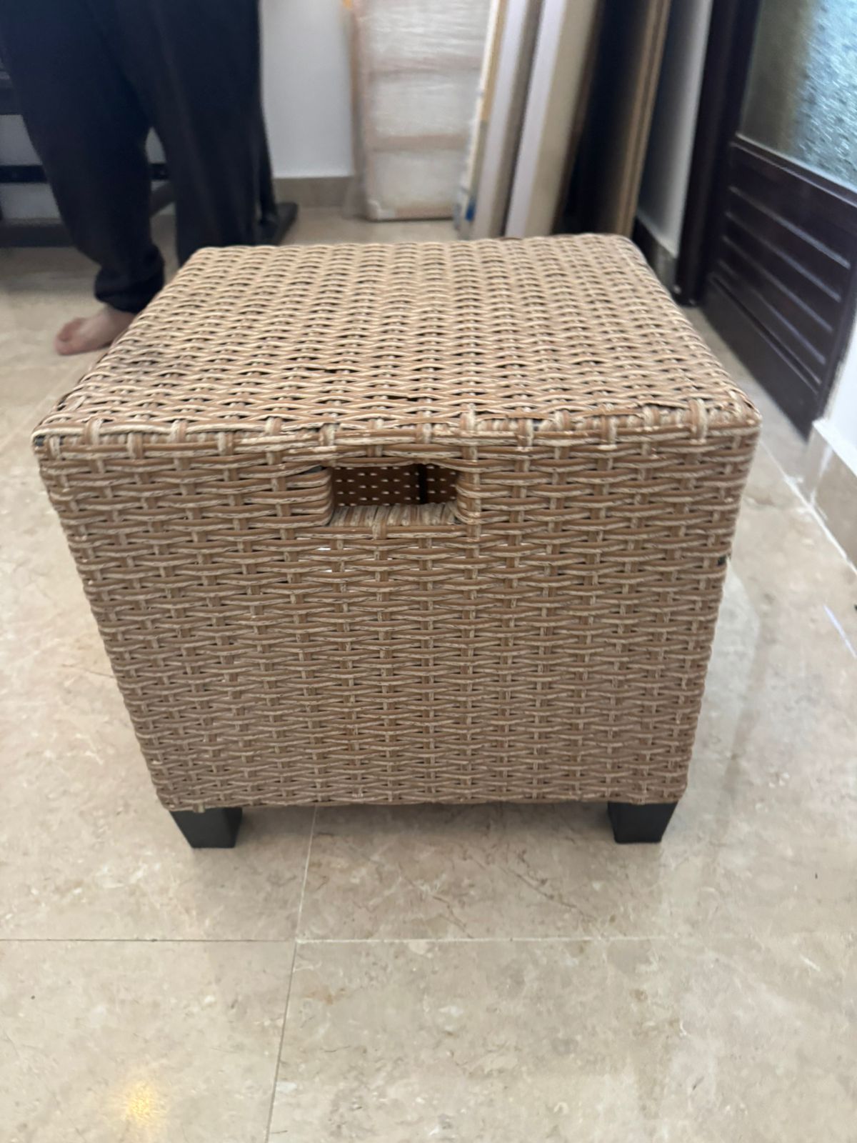 Small Garden Ottoman - Great Condition! Only OMR 2!