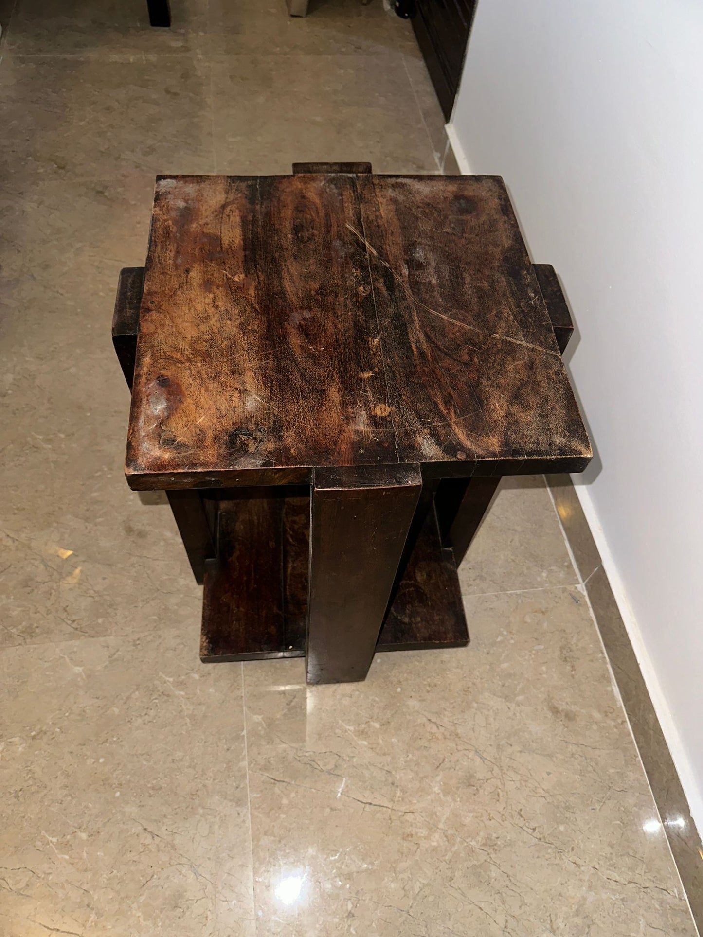 Wooden Brown Coffee Table - Great Condition! Only OMR 15!