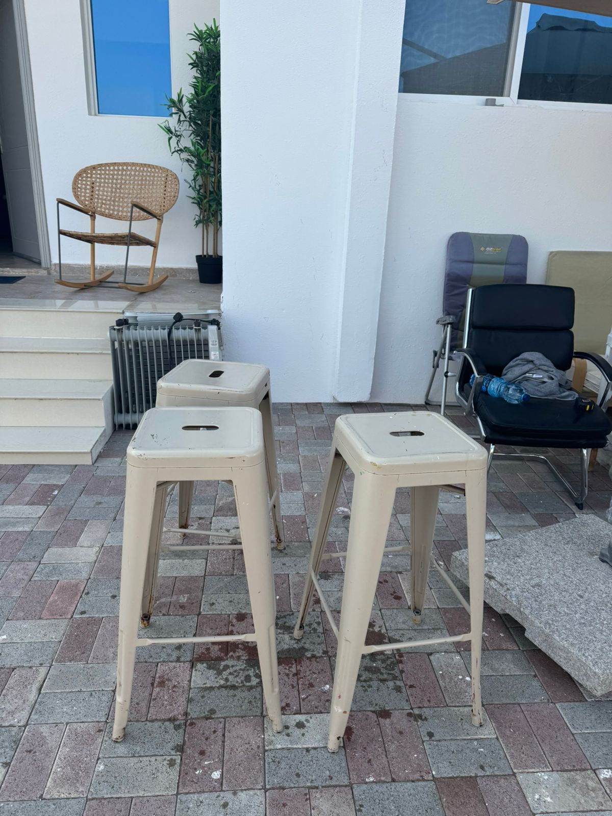 "Metal Stools - 3 Available! Only OMR 10 Each!"