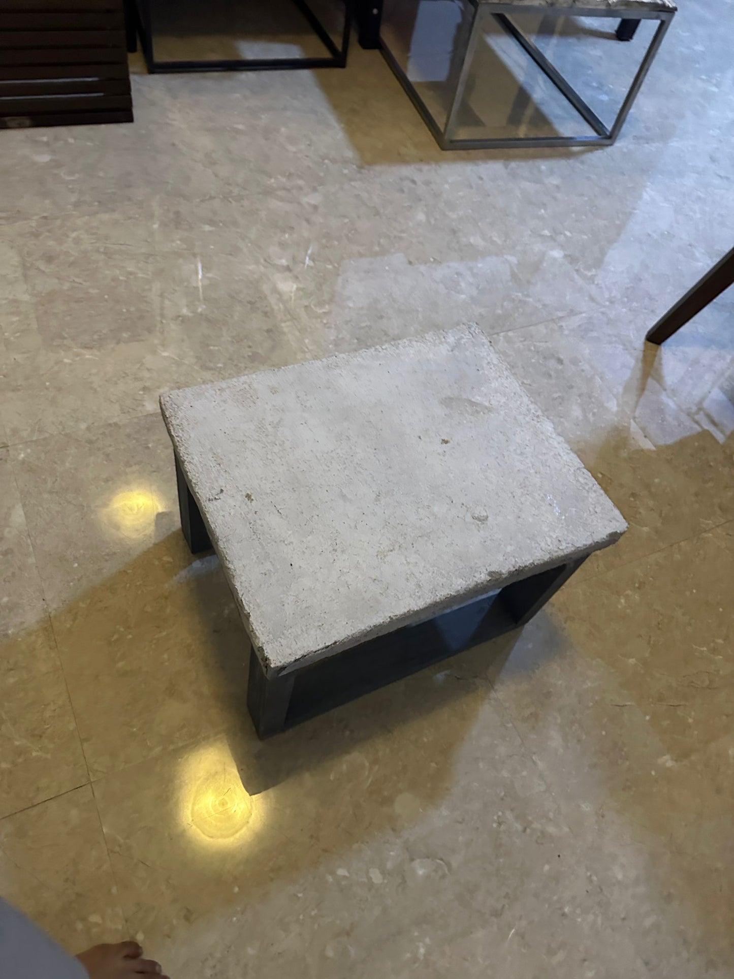 Small Cement style Coffee Table - 40x50x30 cm! Only OMR 5!