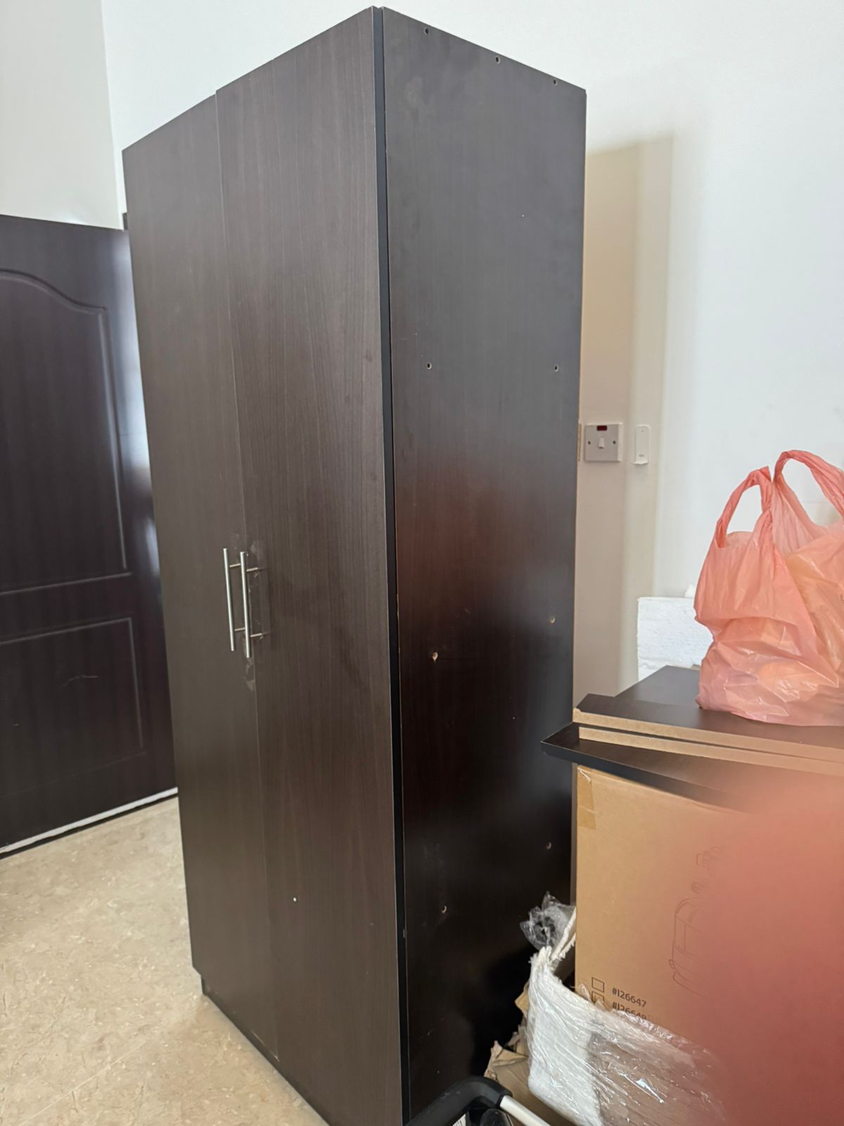 Brand New 2-Door Cupboard - Brown Color! Only OMR 40!