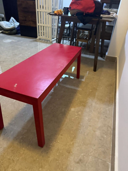 Red Coffee Table - 105x38x42 cm! Only OMR 10!