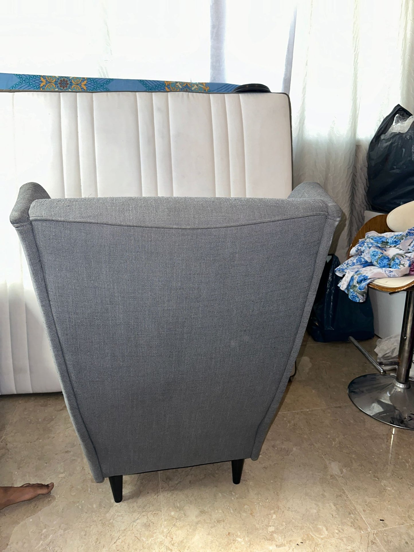 Grey Single-Seater Sofa - Great Condition! Only OMR 8!