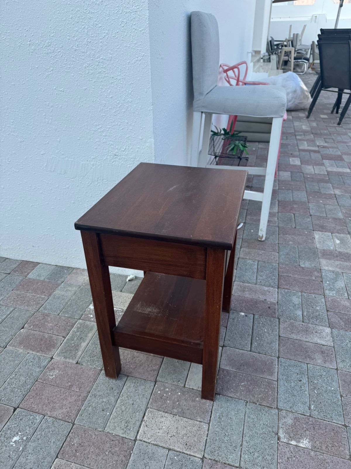 Brown Side Table - 50x30x58 cm! Only OMR 6!